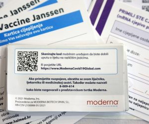 11.09.2021., Sibenik - Cjepivo protiv koronavirusa. Moderna. 
Photo: Dusko Jaramaz/PIXSELL