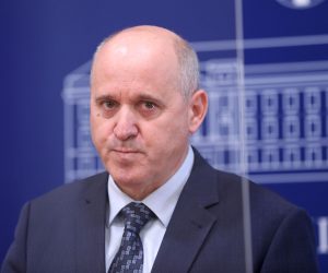 14.10.2021., Zagreb - Zastupnik Branko Bacic komentirao je u Saboru odluku Vrhovnog suda u slucaju Fimi media.
