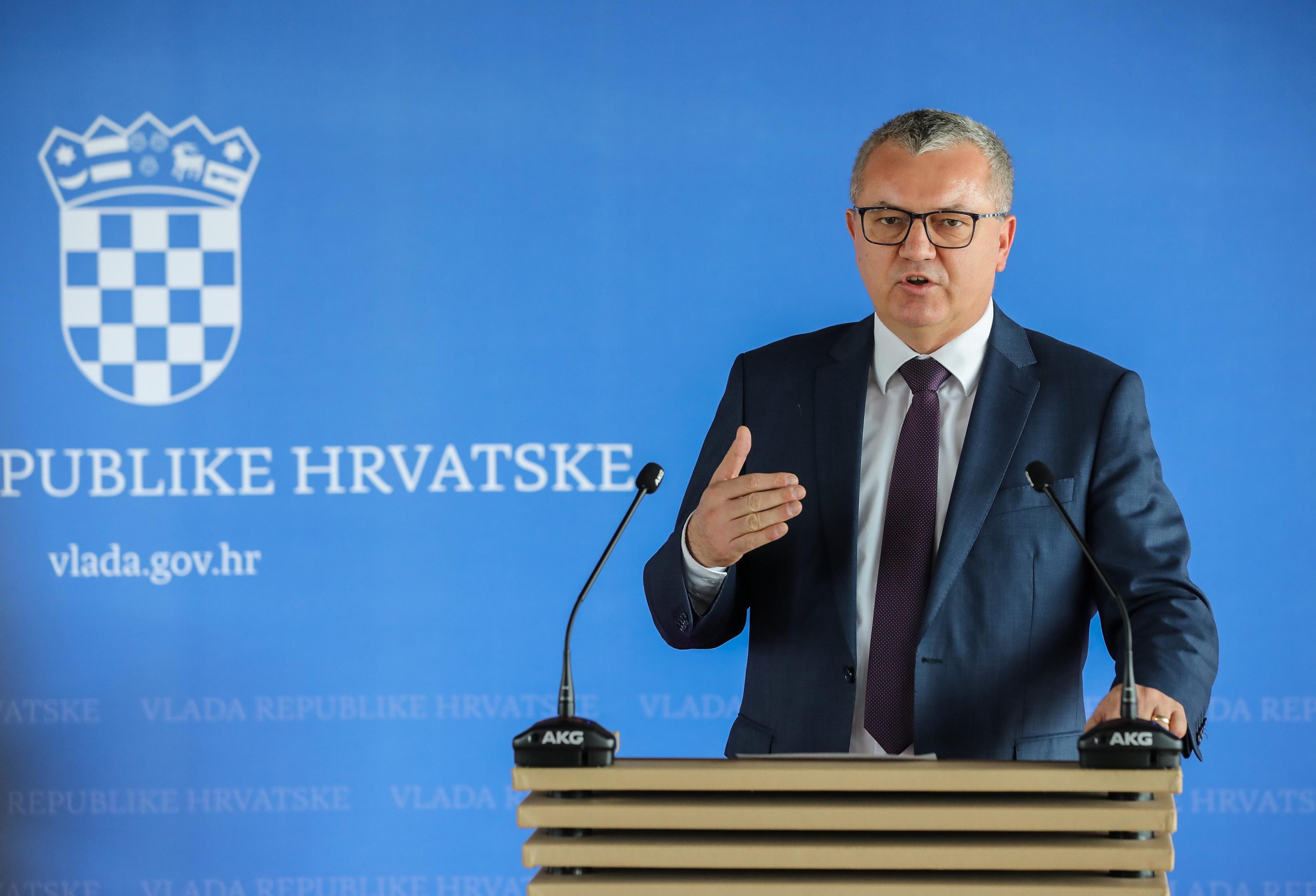 14.10.2021,Zagreb - Sjednica Vlade RH. Nakon zavrsetka sjednice premijer Andrej Plenkovic ostao je odgovarati na pitanja novinara.