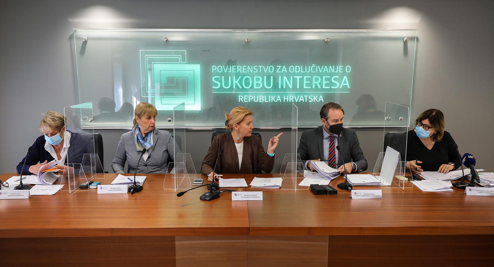 15.10.2021., Zagreb - Sjednica Povjerenstva za odlucivanje o sukobu interesa.