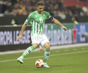 firo: 04.11.2021, Fuvuball, UEFA Europa League, league, EL season 2021/2022, group stage, Bayer Leverkusen - Real Betis Sevilla 3: 0 Joaquv? n, Joaquin, individual action Photo by: Jvºrgen Fromme/picture-alliance/dpa/AP Images