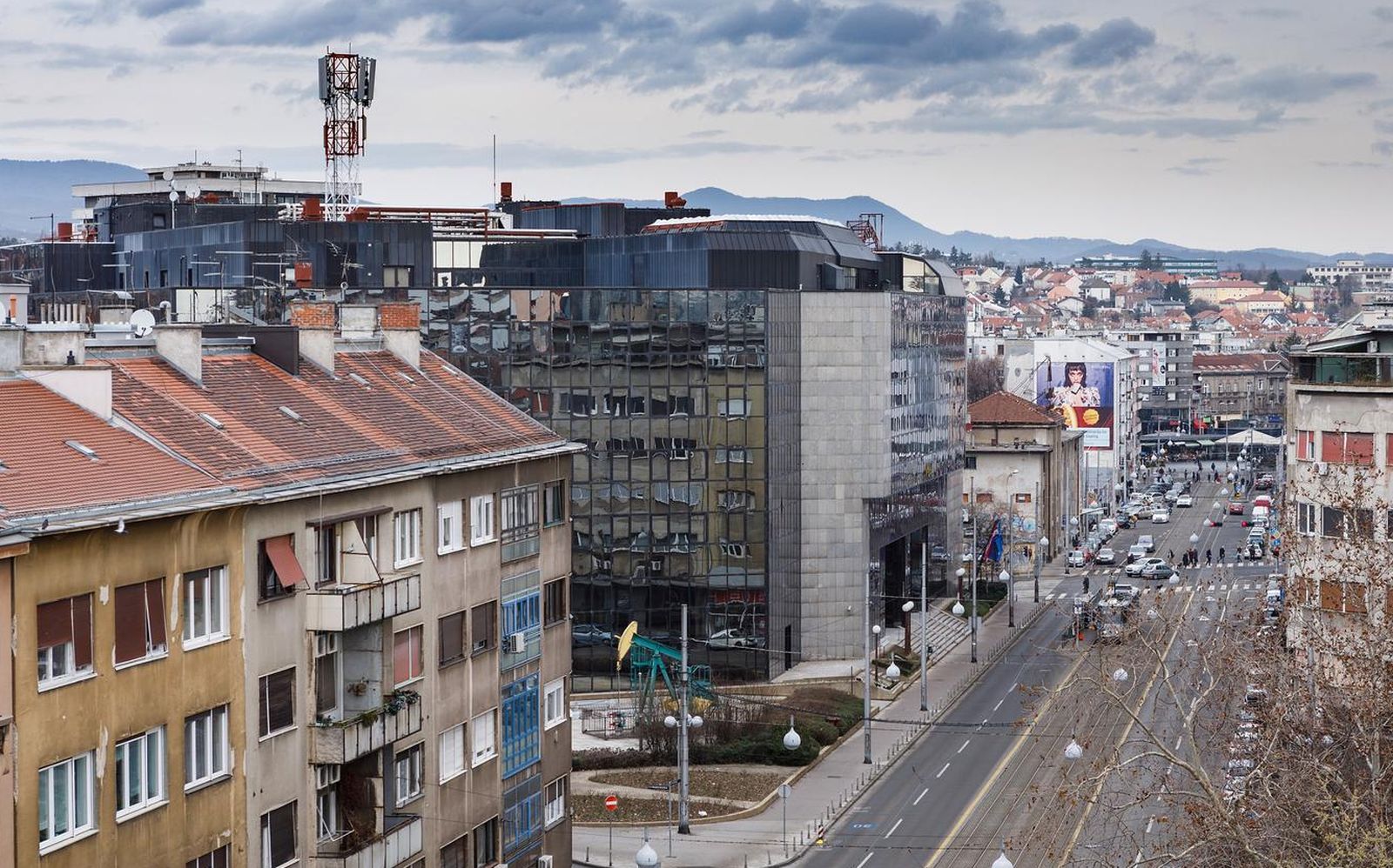 07.02.2021., Zagreb - Panorama Zagreba sa krova u Subicevoj ulici. Subiceva ulica. 
Photo: Tomislav Miletic/PIXSELL