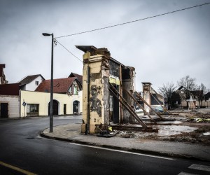 09.12.2021., Petrinja - procelje zgrade unistene u potresu.

Photo Sasa ZinajaNFoto