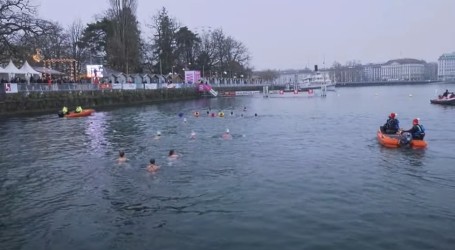Ledeni izazov: Rekord, više od 3.000 plivača na kupanju u jezeru Genfer