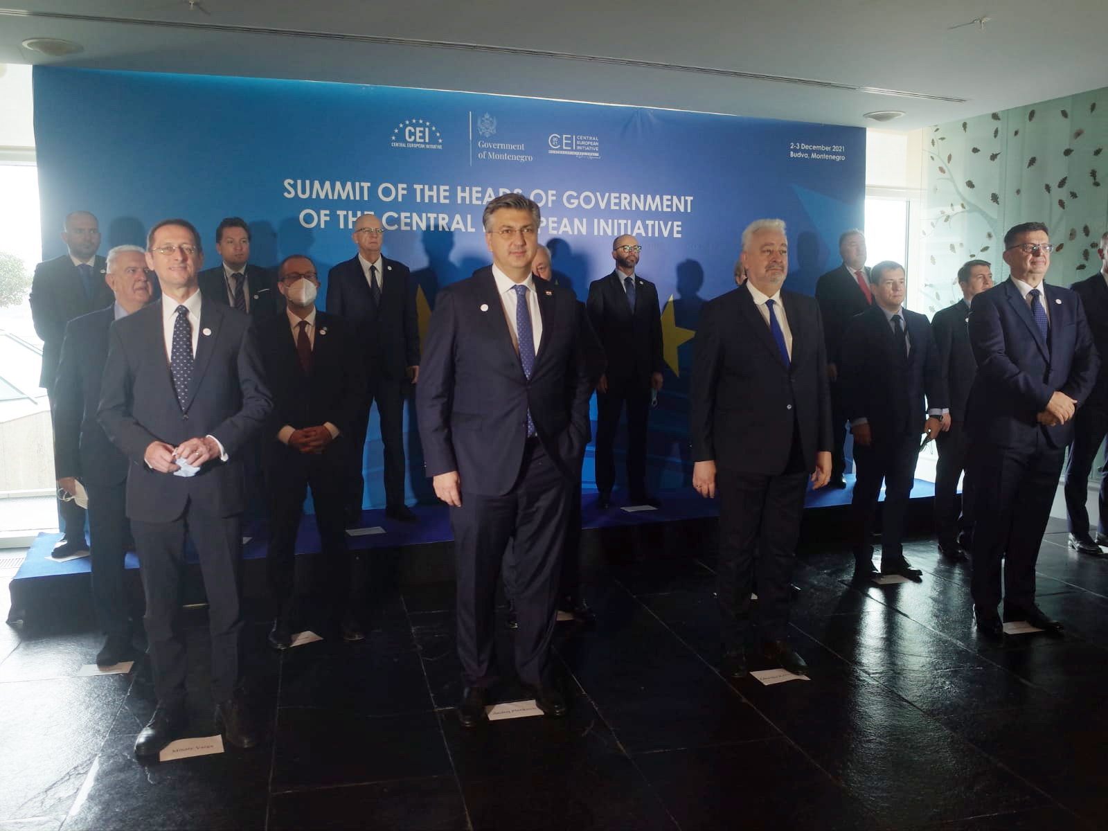 Budva, 03.12.2021 - Premijer Andrej Plenkoviæ sudjelovao je na samitu Srednjoeuropske inicijative (SEI). foto HINA/ Ivan ARAVANJA/ ik