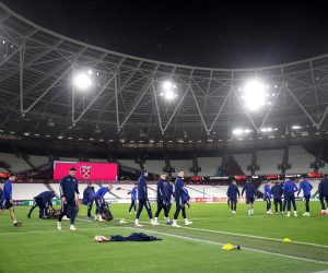 08.12.2021., London, Engleska - London Stadion, trening GNK Dinama uoci sutrasnje utakmice 6. kola skupine H Europske lige protiv FC West Ham Uniteda.