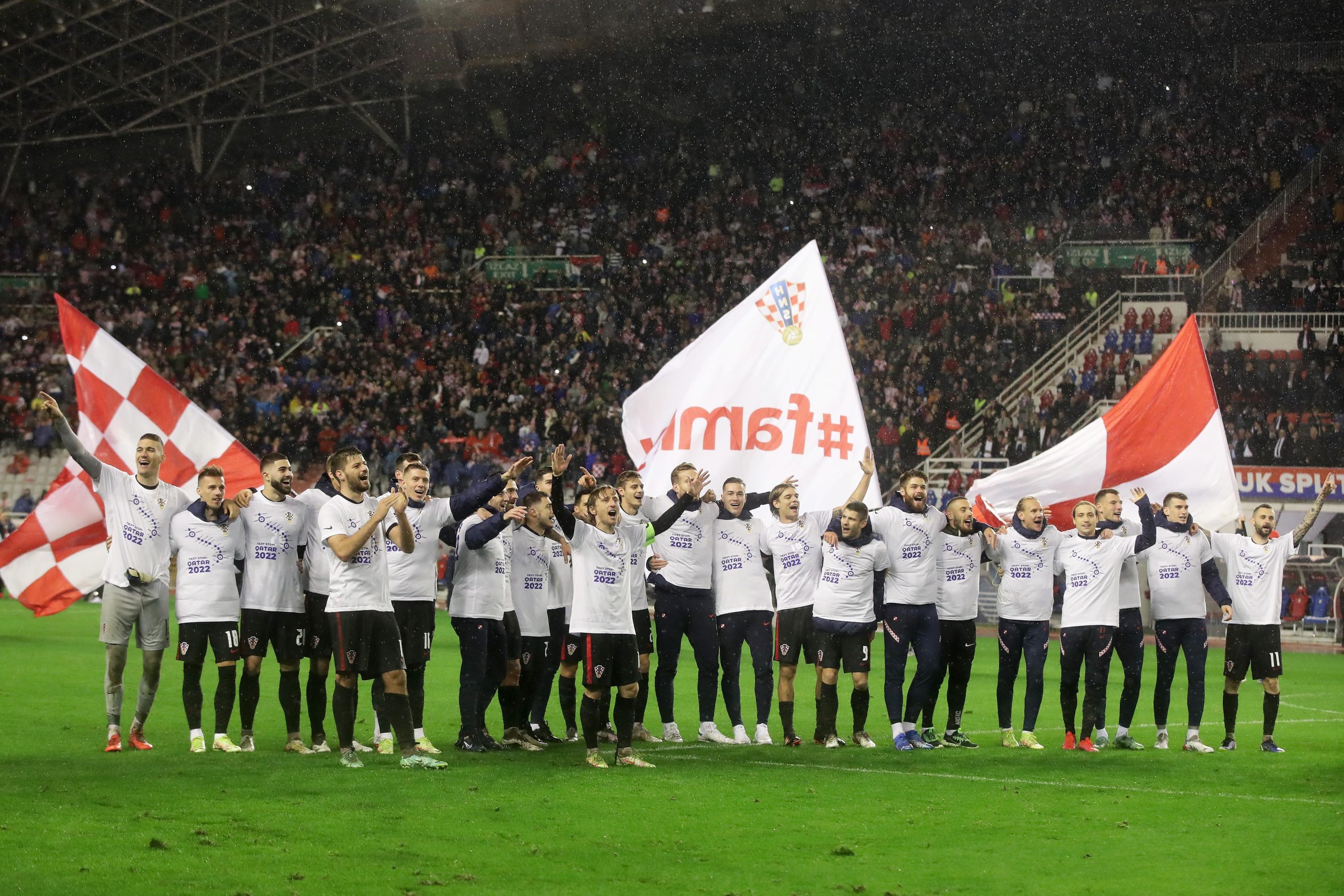 14.11.2021., Split - Stadion Poljud, kvalifikacijska utakmica za odlazak na SP u Qataru izmedju reprezentacije Hrvatske i Rusije.