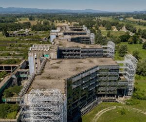 19.06.2021., Zagreb - Fotografija iz zraka nedovrsene Sveucilisne bolnice na lokaciji Blato. Photo: Igor Kralj/PIXSELL
