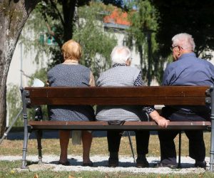 18.08.2021., Karlovac - Umirovljenici odmaraju u parku. 
Photo: Kristina Stedul Fabac/PIXSELL