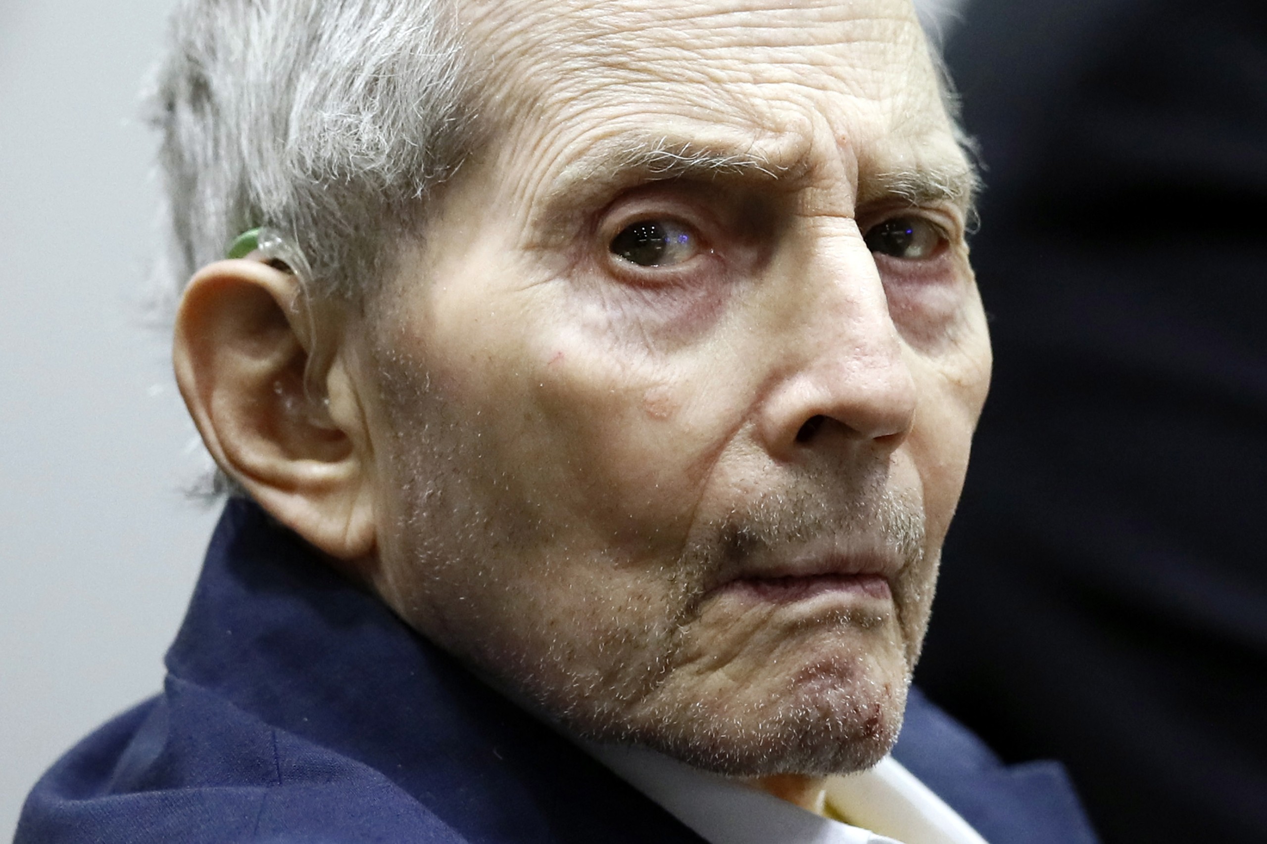 epa09677586 (FILE) - Robert Durst appears during the opening statements of his Trial at the Airport courthouse in Los Angeles, California, USA, 04 March 2020 (Reissued 10 January 2022). Robert Durst died at the age of 78 on 10 January 2022.  EPA/ETIENNE LAURENT / POOL *** Local Caption *** 55928390