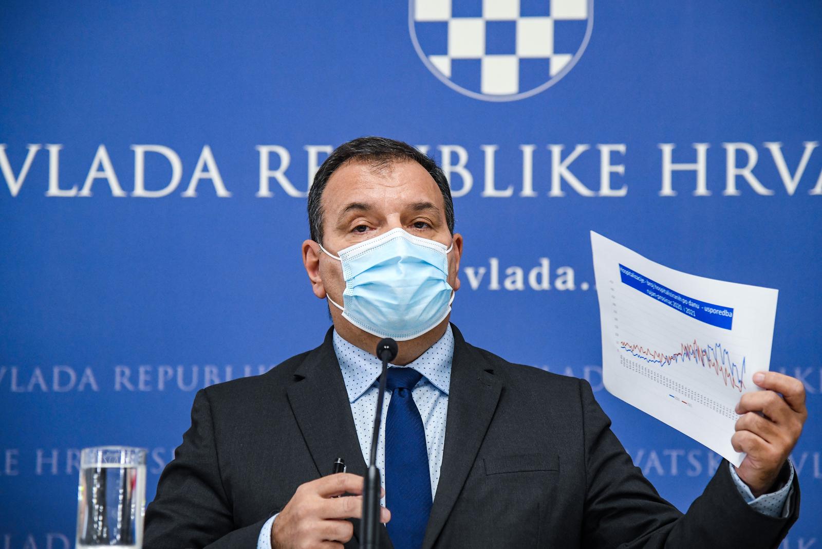 04.01.2022.., Zagreb - Izjave ministra Vilija Berosa i profesorice Alemke Markotic    Photo: Josip Regovic/PIXSELL