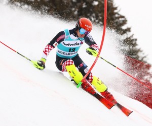 Alpine Skiing - FIS Alpine Ski World Cup - Men's Slalom - Adelboden, Switzerland - January 9, 2022 Croatia's Filip Zubcic in action during the the first run REUTERS/Denis Balibouse Photo: DENIS BALIBOUSE/REUTERS