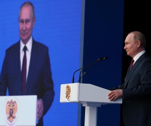 Russian President Vladimir Putin attends an event marking the 300th anniversary of the foundation of the Russian prosecution service in Moscow, Russia January 12, 2022. Sputnik/Egor Aleev/Pool via REUTERS ATTENTION EDITORS - THIS IMAGE WAS PROVIDED BY A THIRD PARTY. Photo: SPUTNIK/REUTERS