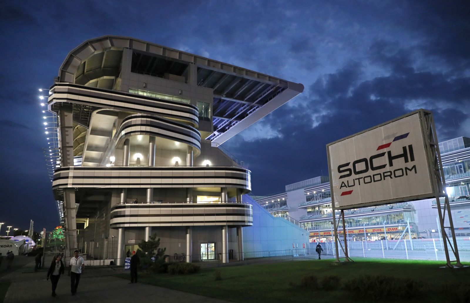 epa09783851 (FILE) - General view of the Sochi Autodrom circuit in Sochi, Russia, 28 September 2018 (reissued 25 February 2022). "It is impossible to hold the Russian Grand Prix in the current circumstances," a FIA statement released on 25 February 2022 reads. Russian troops entered Ukraine on 24 February prompting the country's president to declare martial law and triggering a series of announcements by Western countries to impose severe economic sanctions on Russia.  EPA/YURI KOCHETKOV *** Local Caption *** 54661799