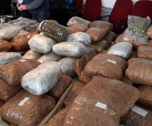 23.02.2022., Zagreb - U PU zagrebackoj dovrseno je kriminalisticko istrazivanje u kojemu je pronadjeno vise od 12 kg kokaina, 69 kg marihuane i vise od 36 tisuca tableta MDMA (ecstasyja). Photo: Zeljko Lukunic/PIXSELL
