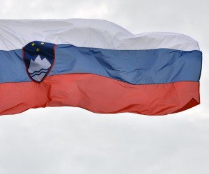 29.05.2019., Sibenik - Drzavna zastava Republike Slovenije.rPhoto: Hrvoje Jelavic/PIXSELL