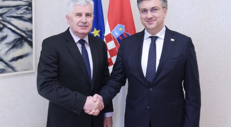 Plenković i Čović sastali se u Zagrebu i razgovarali o situaciji u regiji