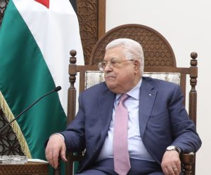 epa09853260 Palestinian President Mahmoud Abbas (R) and US Secretary of State Antony Blinken (L) during their meeting in the West Bank City of Ramallah, 27 March 2022. Blinken began a Mideast tour where he will have talks with Israeli Prime Minister Naftali Bennett and other senior Israeli officials, Palestinian President Mahmoud Abbas, and take part in a summit with foreign ministers of Israel, UAE, Egypt, Bahrain and Morocco.  EPA/ALAA BADARNEH