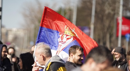 Prosvjed podrške Rusiji u centru Beograda