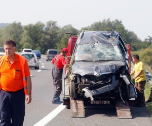 22.08.2017., Varazdin- U prometnoj nesreci na autocesti A4 ozlijedjeno je 5 osoba.rPhoto: Vjeran Zganec Rogulja/PIXSELL