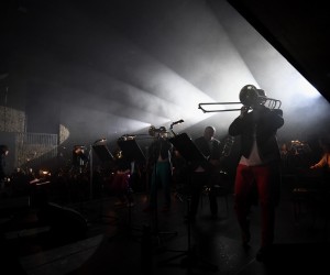 22.01.2021., Zagreb - U Laubi odrzan koncert Queen - kvartet trombona Zagrebacke filharmonije. rrPhoto: Marko Lukunic/PIXSELL
