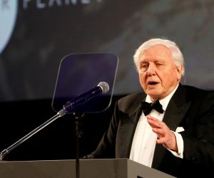 FILE PHOTO: British naturalist David Attenborough gives a speech during the global premiere of Netflix's "Our Planet" at the Natural History Museum in London, Britain April 4, 2019. REUTERS/John Sibley/Pool/File Photo Photo: John Sibley/REUTERS