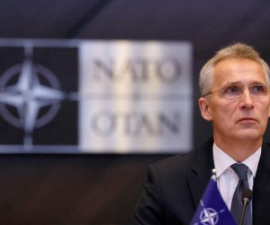 NATO Secretary-General Jens Stoltenberg attends meeting of NATO Defence Ministers in Brussels, Belgium, March 16, 2022. REUTERS/Johanna Geron Photo: JOHANNA GERON/REUTERS