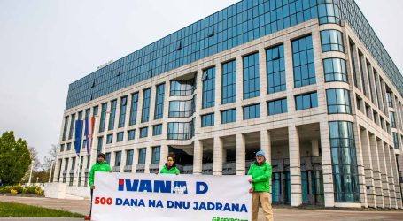Greenpeace održao prosvjed ispred sjedišta INA-e: 500 dana na dnu Jadrana!