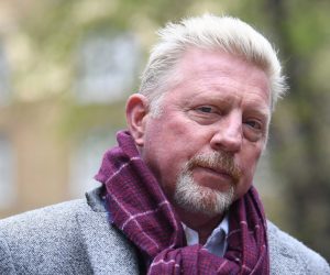epa09877890 Former tennis Champion and sports commentator Boris Becker arrives at Southwark Crown Court in London, Britain, 08 April 2022. Becker is in court after declaring bankruptcy. The six-time Grand Slam champion is accused of having 'acted dishonestly' when he failed to hand over trophies and medals, including his Wimbledon titles, to pay off his debts, the court heard on 21 March. Becker was declared bankrupt in June 2017.  EPA/NEIL HALL