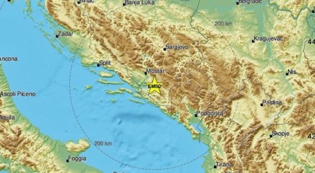 Hercegovina se ponovno zatresla, 3,3 stupnja po Richteru