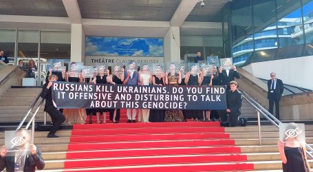 Ukrajinski filmaši protestirali na crvenom tepihu Cannesa, podržali ih hrvatski partneri