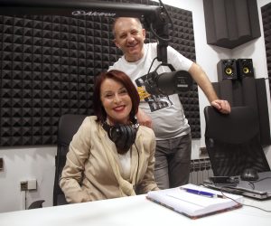 Zagreb, 13.5.2022.- Novi digitalni radio tjednika Nacional. Na fotografiji Berislav Jelinić, Zrinka Vrabec-Mojzeš. foto HINA/ Daniel KASAP/ dk