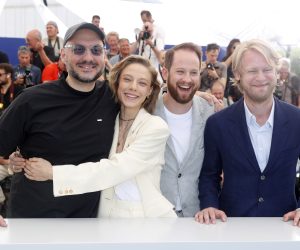 epa09957098 Russian director Kirill Serebrennikov, Russian actor Alena Mikhailova, Russian actor Odin Lund Biron and Russian actor Filipp Avdeyev attend the photocall of 'Zhena Chaikovskogo' (Tchaikovsky's Wife) during the 75th annual Cannes Film Festival, in Cannes, France, 19 May 2022. The movie is presented in the Official Competition of the festival which runs from 17 to 28 May.  EPA/