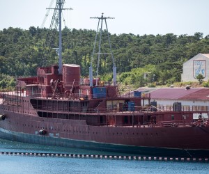 09.08.2021., Kraljevica -Brod Galeb na remontu u brodogradilistu Kraljevica.  Photo: Nel Pavletic/PIXSELL
