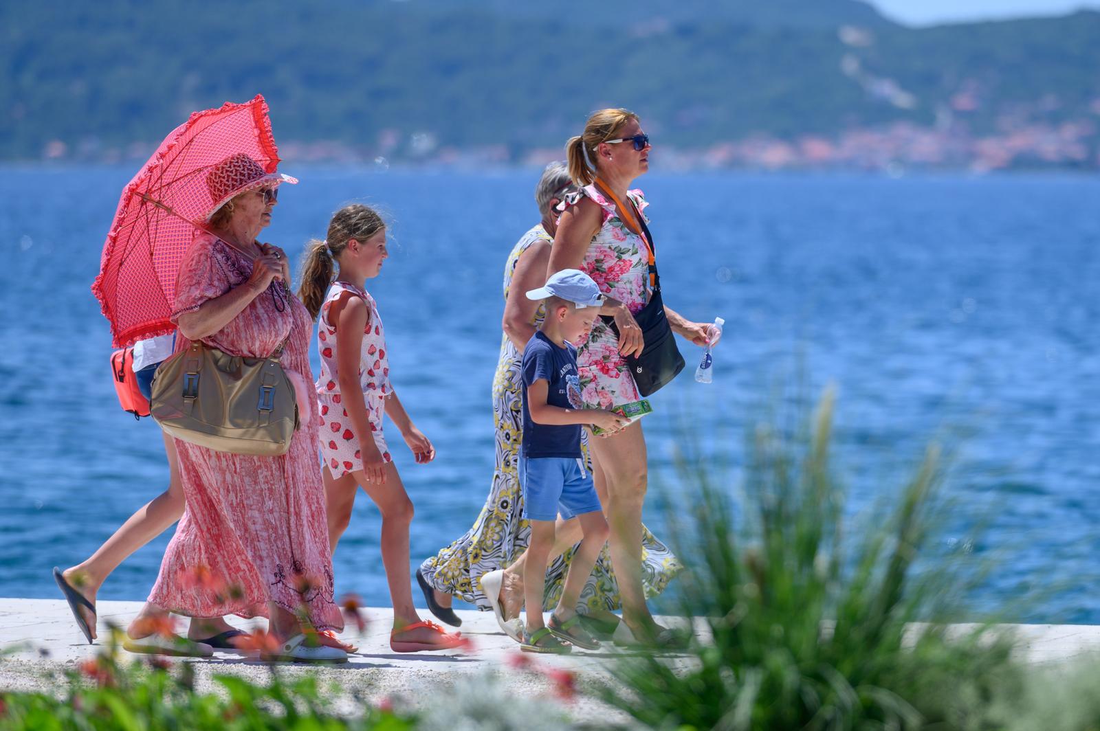 07.07.2021., Zadar - U gradu se danas suocavalo sa jakim vrucinama na razne nacine. rPhoto: Dino Stanin/PIXSELL