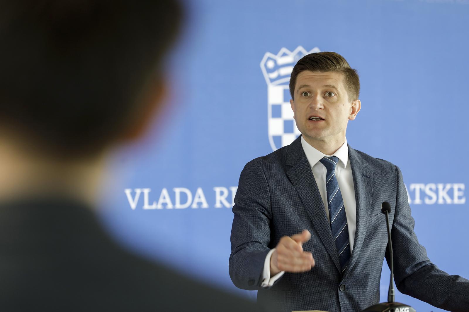12.05.2022, Zagreb - Ministar Zdravko Maric dao izjavu na temu rebalansa proracuna. Photo: Jurica Galoic/PIXSELL