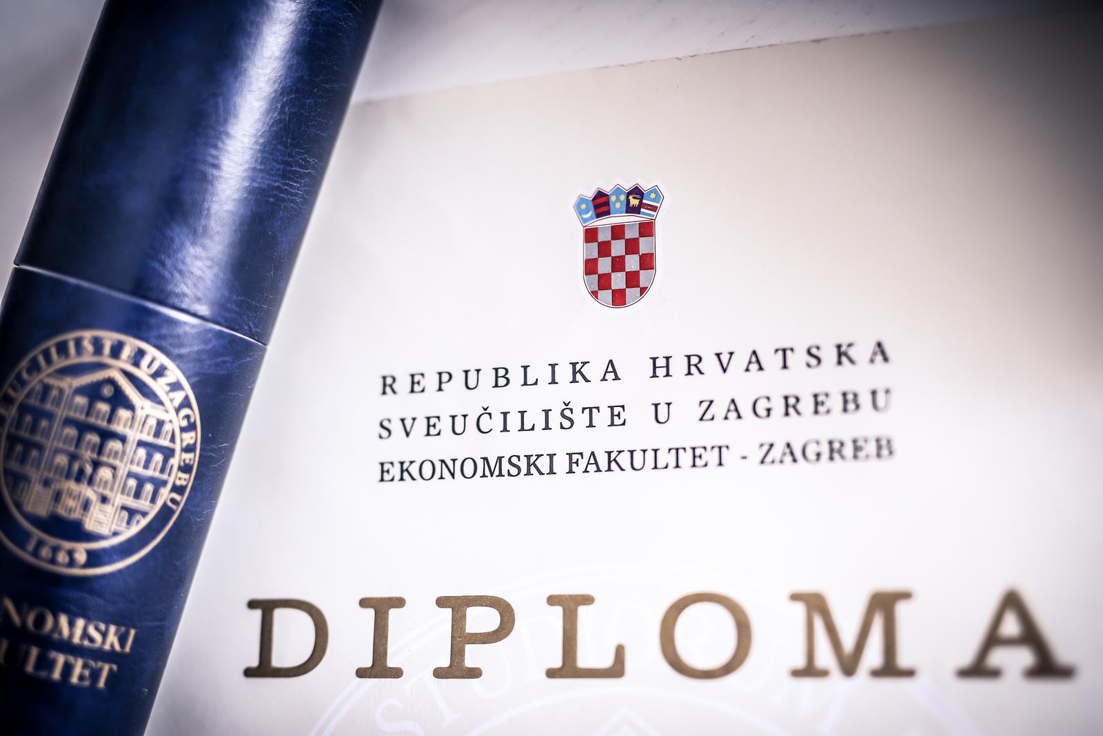14.05.2018., Zagreb - Diploma Ekonomskog fakulteta Sveucilista u Zagrebu. "n"nPhoto: Igor Soban/PIXSELL
