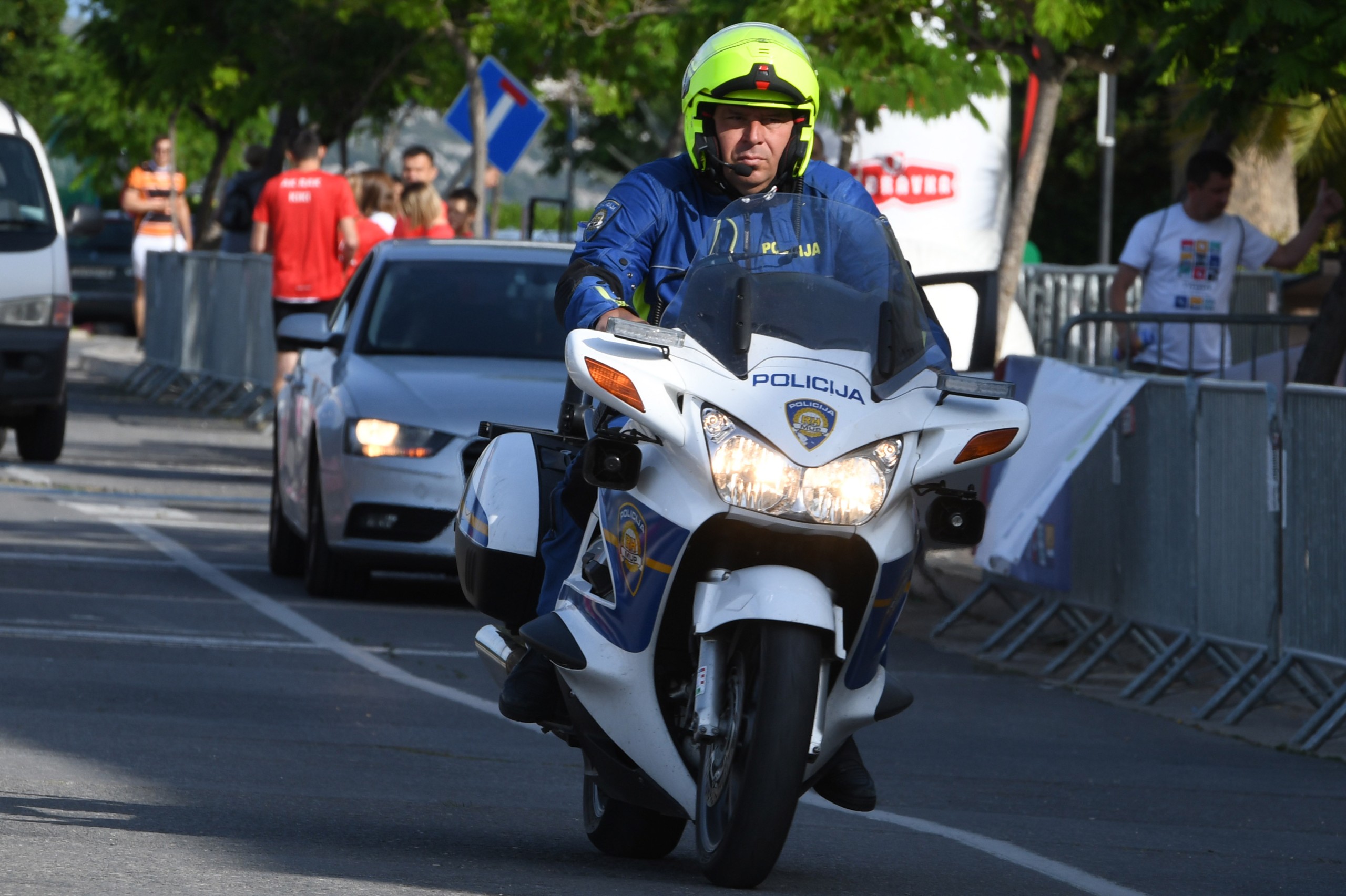 29.05.2022., Sibenik - Dolaskom ljepsih vremena broj policijskih sluzbenika na motociklima sve je veci. Photo: Hrvoje Jelavic/PIXSELL