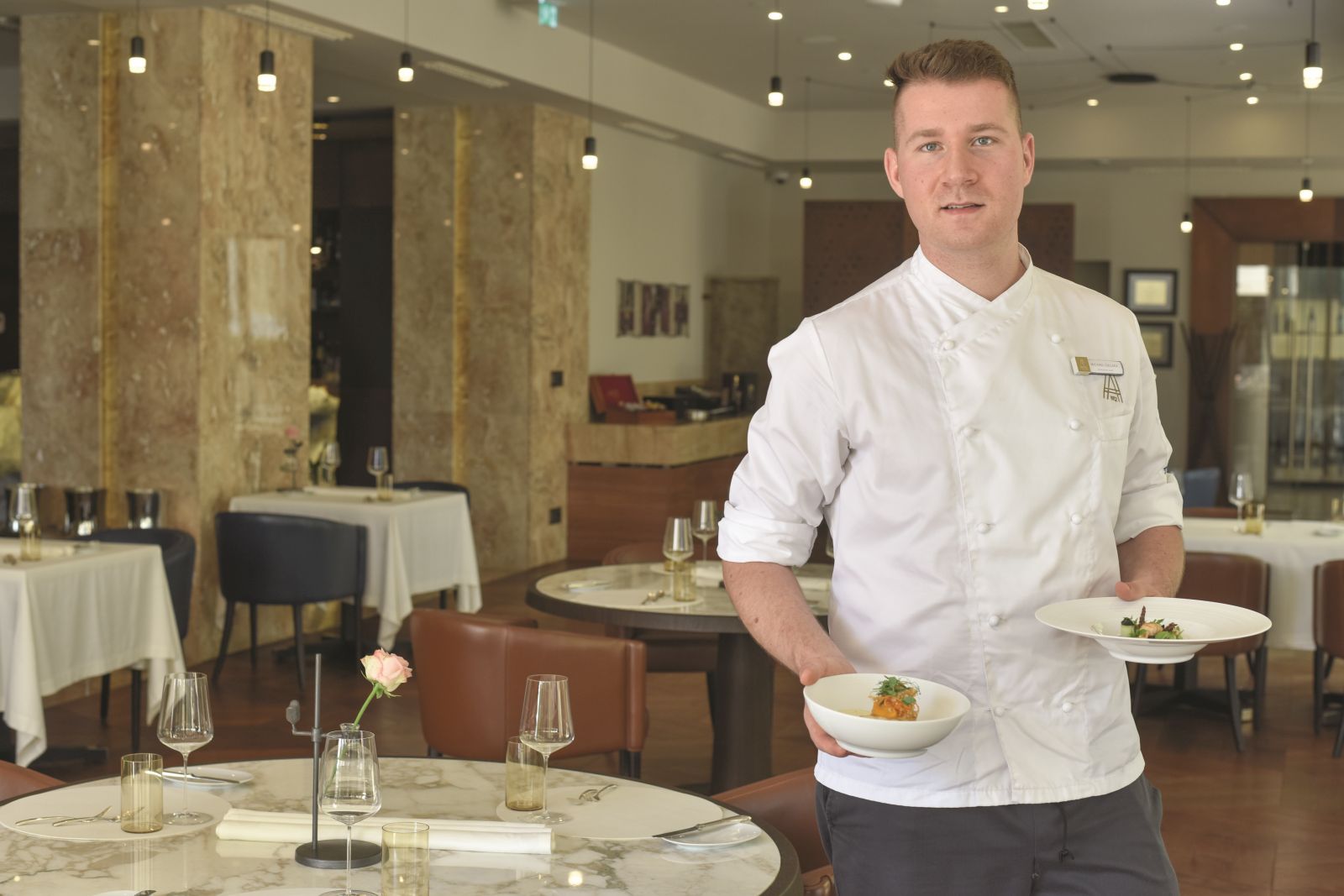 10.09.2021., Mali Losinj - Restoran Alfred Keller u hotelu Alhambra. Michael Gollenz, chef.
Photo Sasa ZinajaNFoto