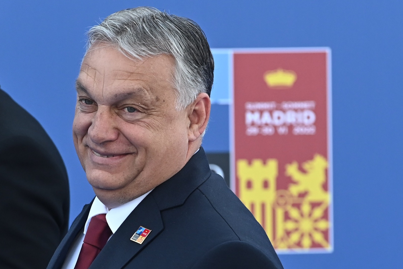 epa10040261 Hungarian Prime Minister, Viktor Orban, arrives to attend the first day of the NATO Summit at IFEMA Convention Center, in Madrid, Spain, 29 June 2022. Some 40 world leaders are to attend the summit, running from 29 to 30 June, focused on the ongoing Russian invasion of Ukraine. Spain hosts the event to mark the 40th anniversary of its accession to NATO.  EPA/Fernando Villar