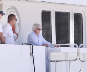 EKSKLUZIVNO 06.08.2021., Trogir - Bernie Ecclestone sa suprugom Fabianom i sinom Aceom ljetuje u Trogiru. Photo:Ivo Cagalj/PIXSELL