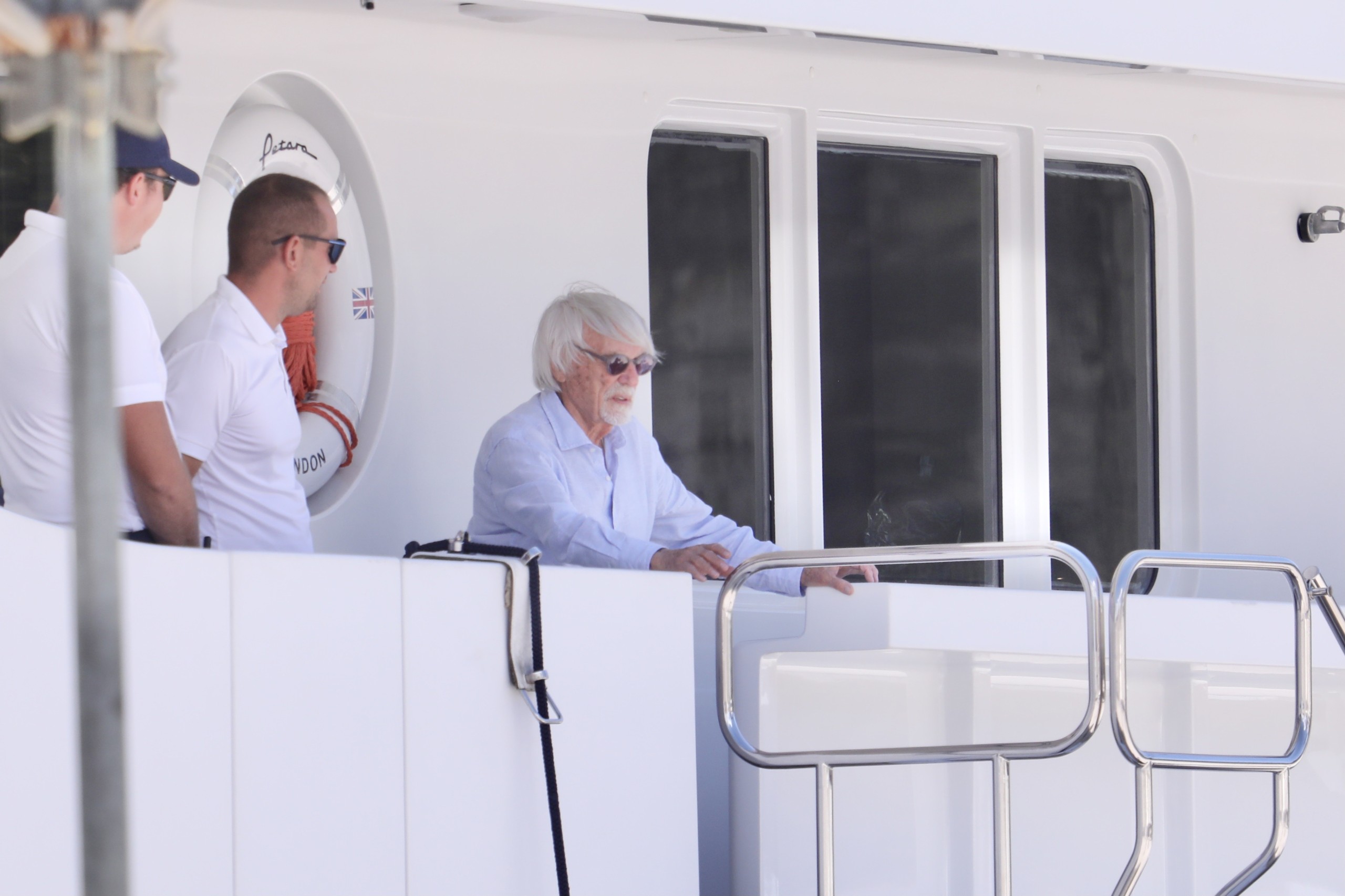 EKSKLUZIVNO 06.08.2021., Trogir - Bernie Ecclestone sa suprugom Fabianom i sinom Aceom ljetuje u Trogiru. Photo:Ivo Cagalj/PIXSELL