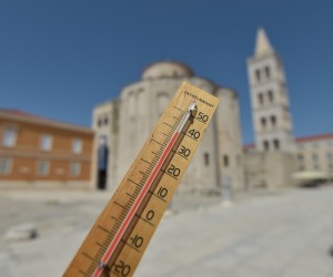 12.08.2019., Zadar - Ziva u termometru. Vrucine. rPhoto: Dino Stanin/PIXSELL