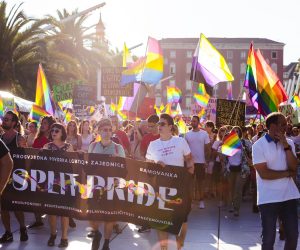16.07.2022., Split - Odrzana jedanaesta splitska Povorka ponosa - Split Pride.  Photo: Miroslav Lelas/PIXSELL