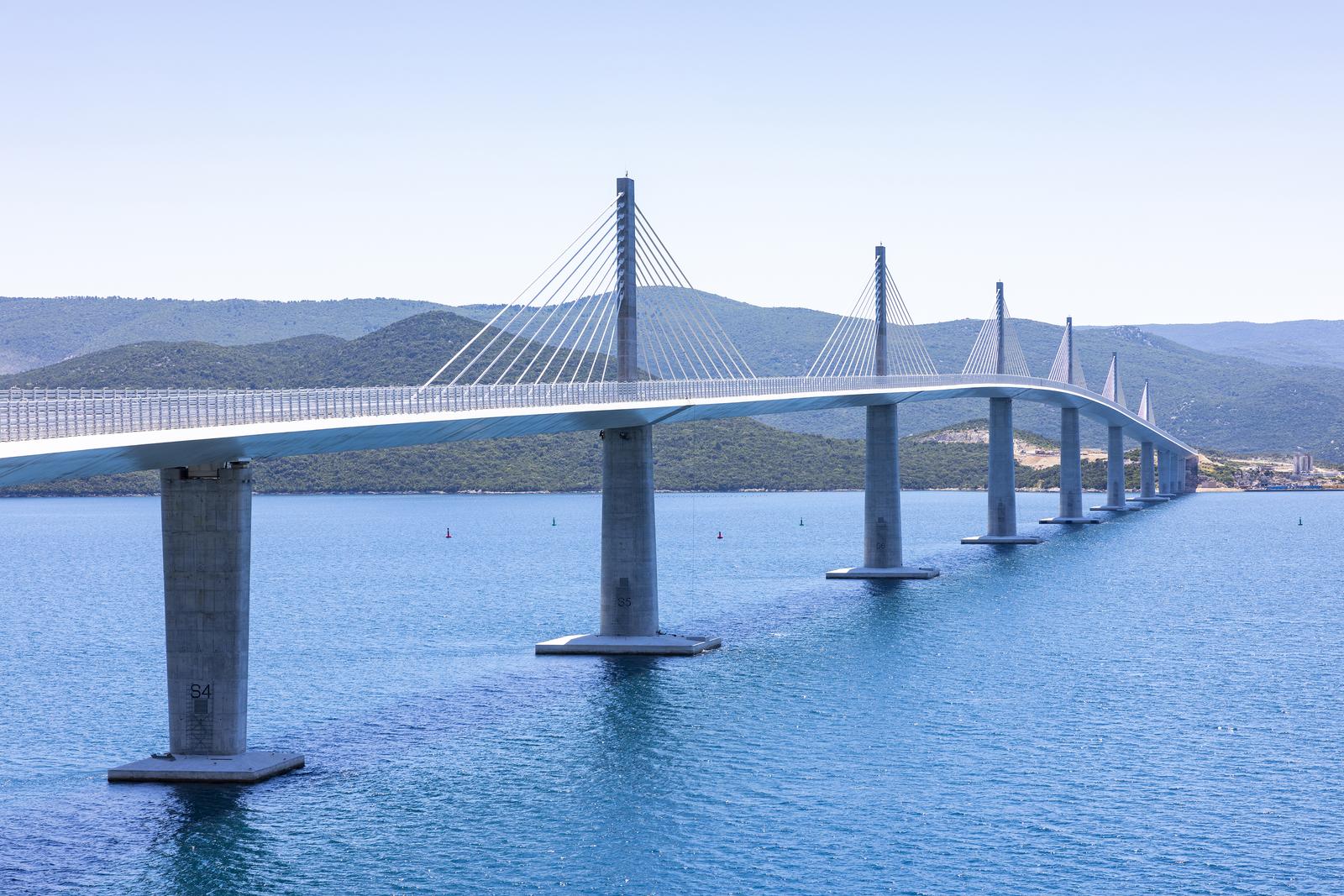 22.06.2022., Most Peljesac ceka svoje sluzbeno otvorenje koje ce biti 26. srpnja.  Photo: Milan Sabic/PIXSELL