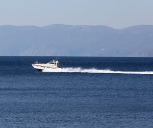 02.04.2020., Rijeka - Gliser pomorske policije na moru u Kvarnerskom zaljevu. IlustracijarPhoto:Goran Kovacic/PIXSELL