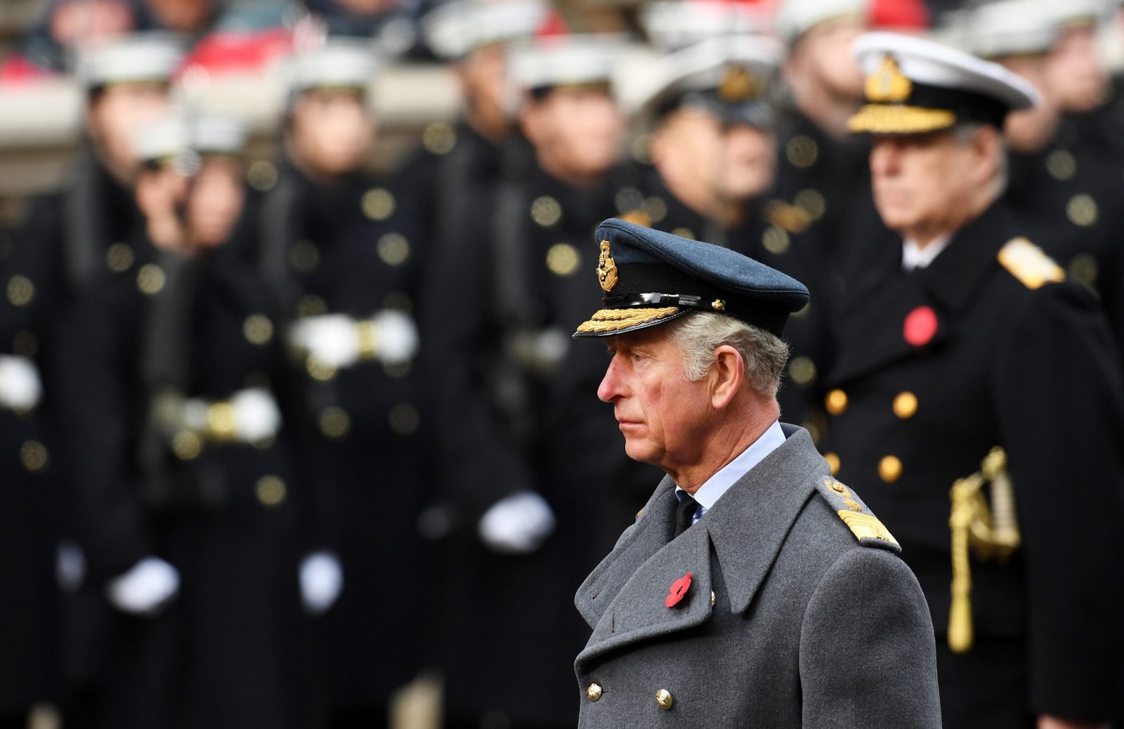 epa10171327 (FILE) - Britain's Charles, Prince of Wales during Remembrance Sunday service at the Cenotaph in London, Britain, 12 November 2017 (reissued 08 September 2022). According to a statement issued by Buckingham Palace on 08 September 2022, Britain's Queen Elizabeth II has died at her Scottish estate, Balmoral Castle, on 08 September 2022. The 96-year-old Queen was the longest-reigning monarch in British history. Her eldest son, Charles, Prince of Wales, the heir to the British throne, became king upon her death. Britain's new monarch will be known as King Charles III, Clarence House confirmed.  EPA/ANDY RAIN *** Local Caption *** 55280519