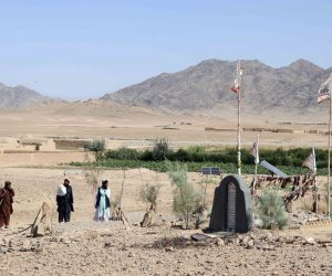 epa10208237 Taliban and local residents visit the site of a mass-grave and the re-burial of the mortal remains, that was found by locals in Spin Boldak, Kandahar, Afghanistan, 26 September 2022. Taliban officials said on 26 September, that the remains of 12 people were found in a mass grave in Spin Boldak, a town on the border with Pakistan, a few days ago. Spin Boldak was the site of fierce fighting between the Afghan government and Taliban fighters before the Taliban took power in 2021. The UN rapporteur for Afghanistan’s human rights Richard Bennett said that it is 'important these remains are not disturbed and damaged further pending forensic examination, while being sensitive to needs of families.' The deputy spokesman of the Islamic Emirate, Bilal Karimi, said that the grave site and human remains are from eight years ago and that investigations are underway in this regard.  EPA/STRINGER