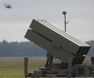epa10209628 Spanish army air defence systems NASAMS simulates the defence during Ramstein Alloy exercise in Lielvarde Air Base, Latvia, 27 September 2022. NATO said Hungary, Germany, Czech Republic, Italy, Turkey, the United Kingdom, Estonia, Latvia and Lithuania, as well as partner Finland, will conduct the two-day third Ramstein Alloy exercise in 2022. During the exercise participating air forces flew quick reaction alert drills including Communication Loss, Slow Mover Intercept, Dissimilar Air Combat Training, Combat Search and Rescue, Close Air Support and Air-to-Air Refuelling scenarios. One special focus was on the integration of a Spanish Ground Based Air Defense Task Force into the activities. Spanish NASAMS air defence systems simulated the defence of Lielvarde Air Base against aerial attack.  EPA/TOMS KALNINS