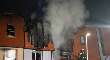 Veliki požar u Zaprešiću, gorjele kuće u nizu. Uzrok požara je vjerojatno curenje plina